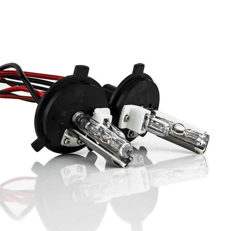 XENTEC H4 Hi/Lo 6000K HID Xenon Bulb x 1 pair w/Hi-beam Halogen (HB2/9003 Ultra White)